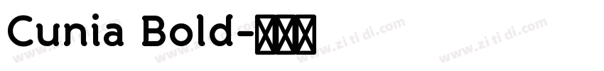 Cunia Bold字体转换